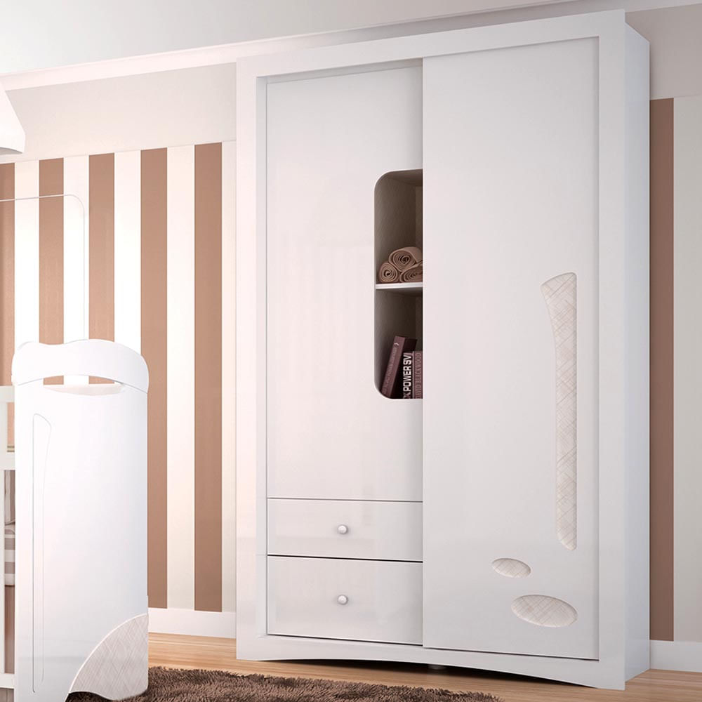 Roupeiro Favo de Mel Porta Deslizante Henn CasaTema Comprar Quarto De Bebe Favo De Mel ~ Roupeiro Favo de Mel Porta Deslizante Henn CasaTema