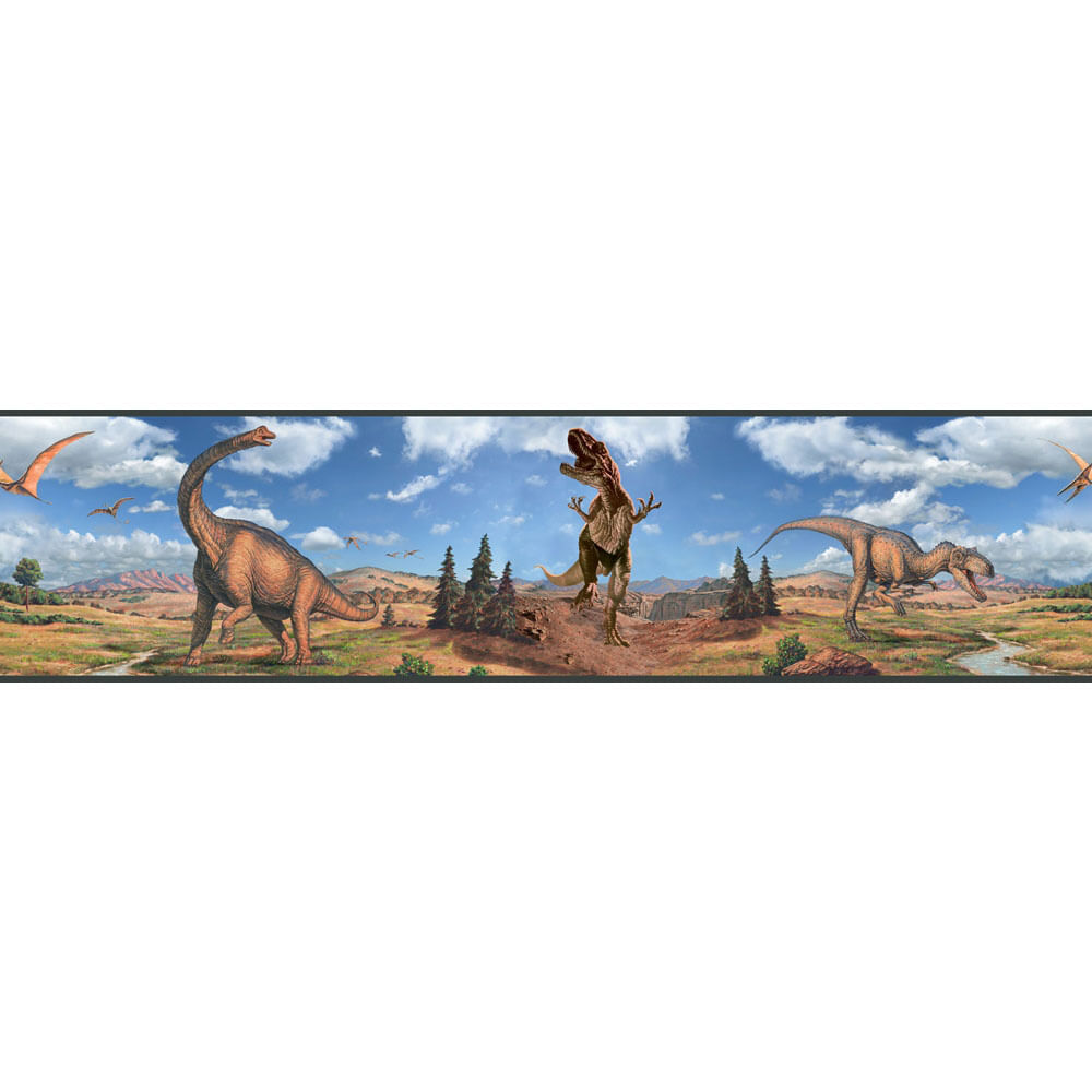 Adesivo Dinossauros Faixa Removível Roommates CasaTema Aparador Kyle ~ Adesivo Dinossauros Faixa Removível Roommates CasaTema