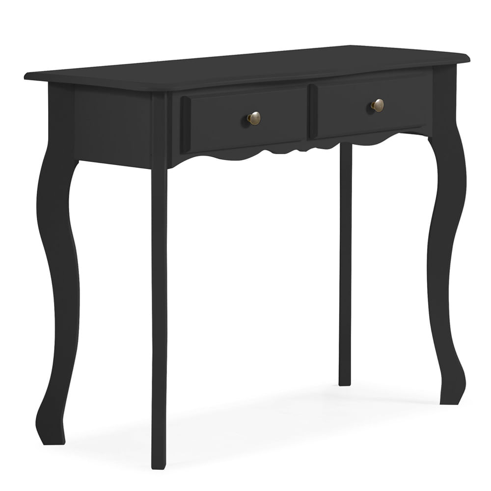Aparador Retr u00f4 com 2 Gavetas em MDF Madeira Maciça Laca Fosco Preto CasaTema Adesivo Para Envelopamento De Fogão ~ Aparador Retr u00f4 com 2 Gavetas em MDF Madeira Maciça Laca Fosco Preto CasaTema