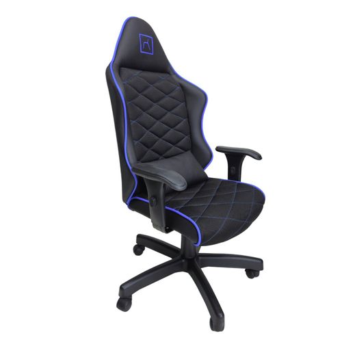 Cadeira Escritório Gamer Corino com Relax Azul