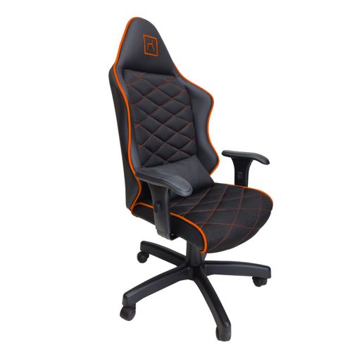 Cadeira Escritório Gamer Corino com Relax Laranja