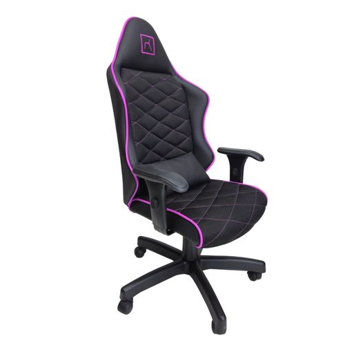 Cadeira Escritório Gamer Corino com Relax Rosa