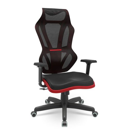 Cadeira para Escritório NR17 Vizon Dz Ajustaveis Vermelho