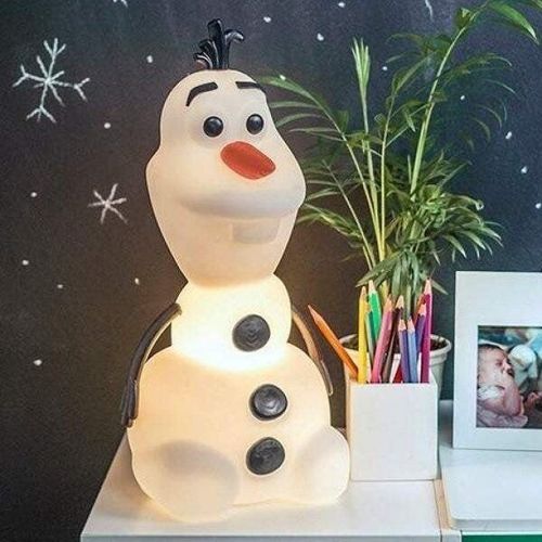 Luminária Abajur De Mesa Olaf Usare Branco
