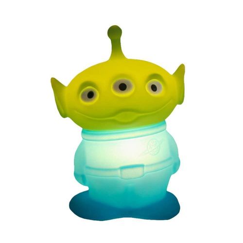 Luminária Abajur De Mesa Decorativa Alien Usare Verde e Azul