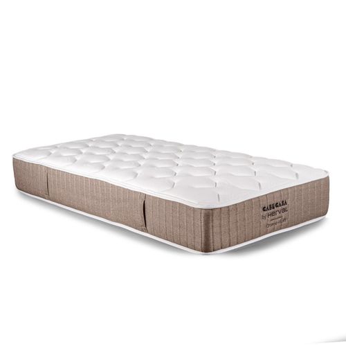Colchão Solteiro Mola Ensacada 88X188X28cm Soft Cronos Pillow By Herval CabeCasa MadeiraOriginals Branco/Bege