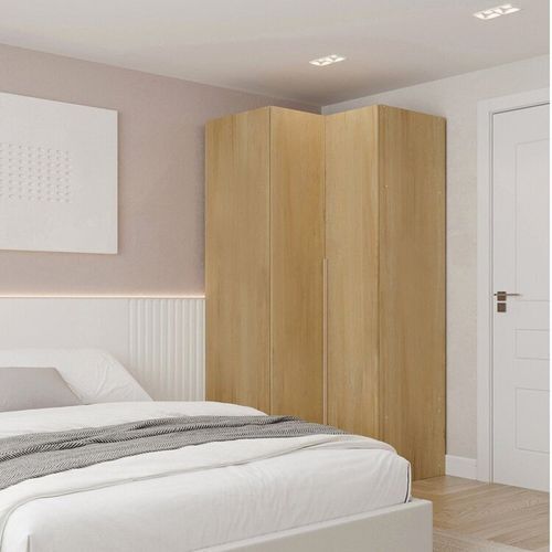 Guarda-roupa Modulado de Canto 2 Portas Jade CabeCasa MadeiraOriginals Avelã