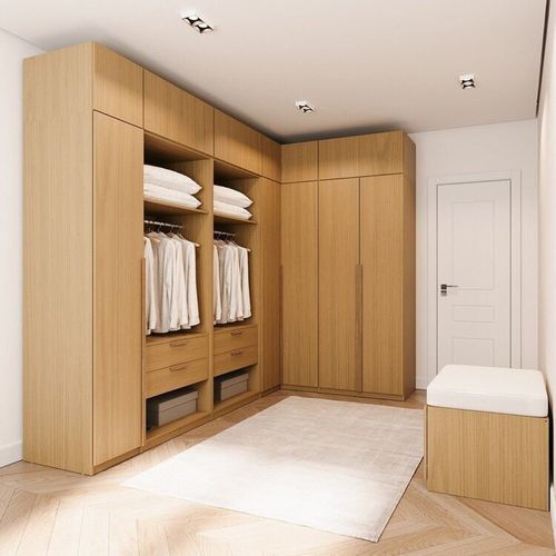 Guarda-roupa Modulado de Canto 10 Peças 14 Portas Jade CabeCasa MadeiraOriginals Avelã