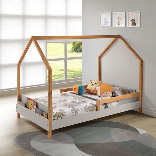 Cama Montessori Moana Cinza/Amêndoa