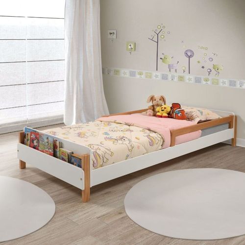 Cama Montessori Maui Branco/Amêndoa
