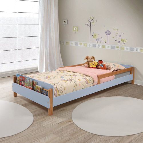 Cama Montessori Maui Azul BB/Amêndoa