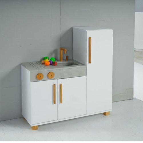 Mini Cozinha 93cm X 28cm X 84cm Garfield Rosa Bebe/ Branco