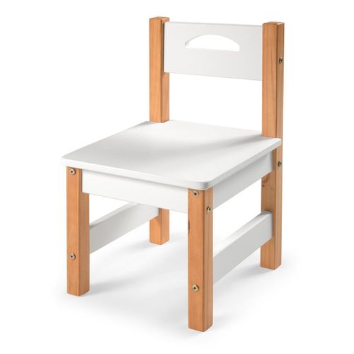 Cadeira Infantil 58cm X 30cm X 30cm Pumba Branco/Amêndoa