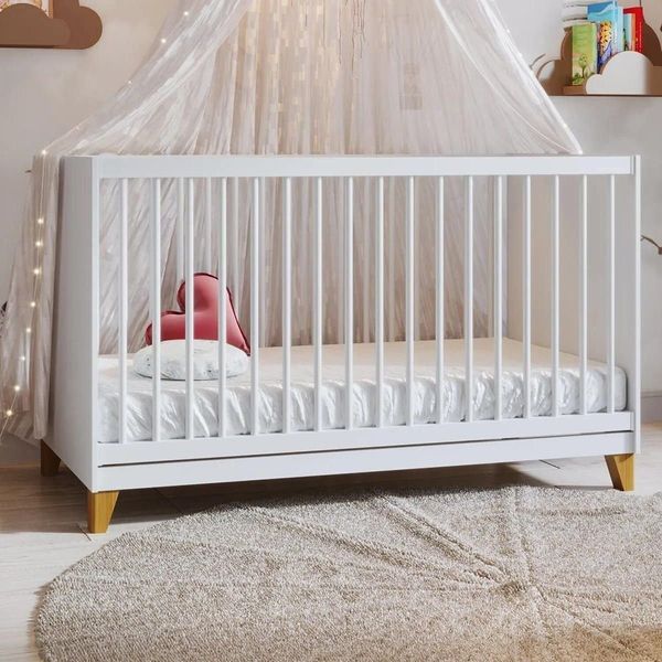 Berço Simples 80,5x66x132,4 Cm Magia Branco