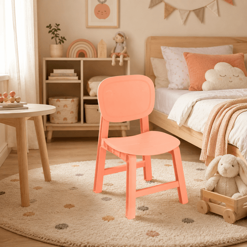 Cadeira Infantil em Polipropileno 58cm X 45cm Pêssego