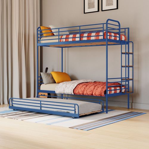 Treliche em Ferro Aço Carbono Tubular Teko Casatema Azul / Álamo