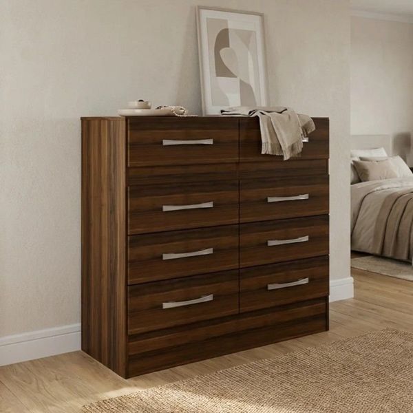 Cômoda para Quarto 8 Gavetas Imperatriz Cacau Cacau