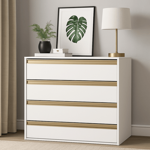Cômoda 4 Gavetas 100% MDF Select Branco
