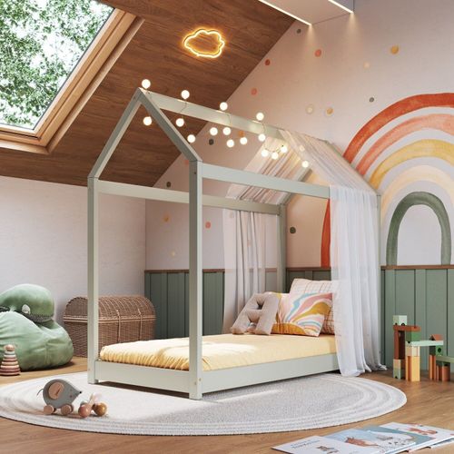 Cama Infantil 100% Madeira Maciça Maria Verde Frost