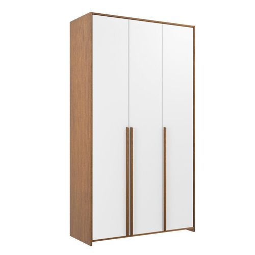 Guarda-roupas de Bebê 3 Portas Modulado Branco/Mel