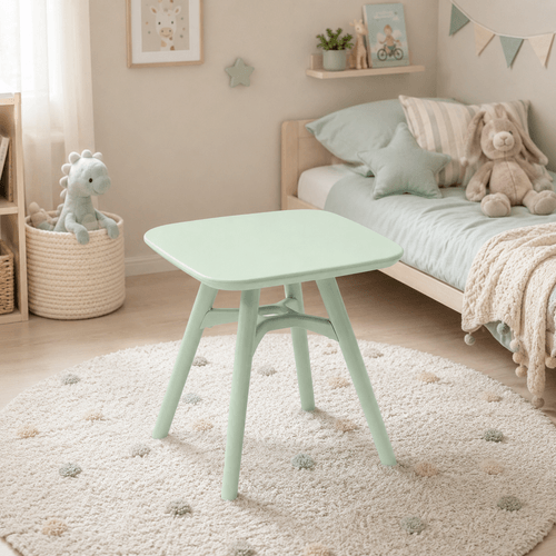 Mesa Infantil Quadrada 51,5cm X 51cm Pipa Verde Menta