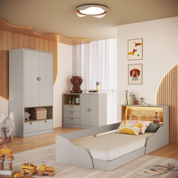 Quarto Infantil Completo 112,6cm X 184,4cm Lille Arenas
