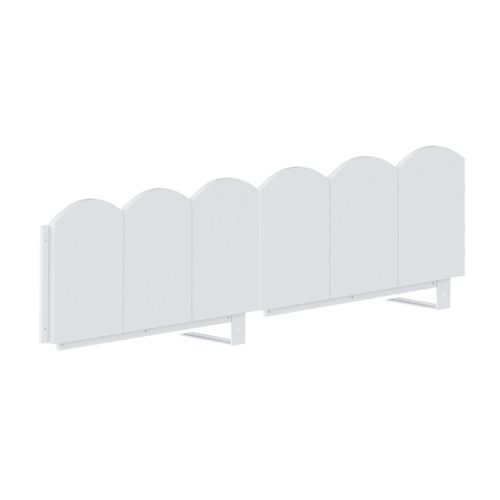 Cerquinha Dupla 120cm para Cama Reversível New Garden Casatema Branco