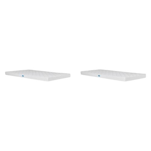 Conjunto com 2 Colchões 1 Solteiro e 1 Auxiliar Nuvem Casatema Branco