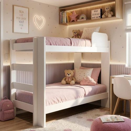 Beliche Solteiro 100% MDF 95cm x 211cm Flórida Branco