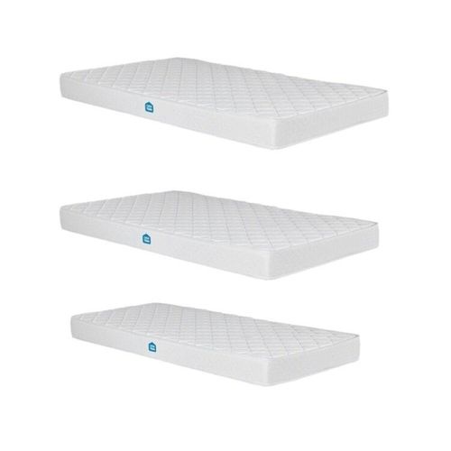 Conjunto com 3 Colchões 2 Solteiro e 1 Solteiro Auxiliar D23 Nuvem Casatema Branco Branco
