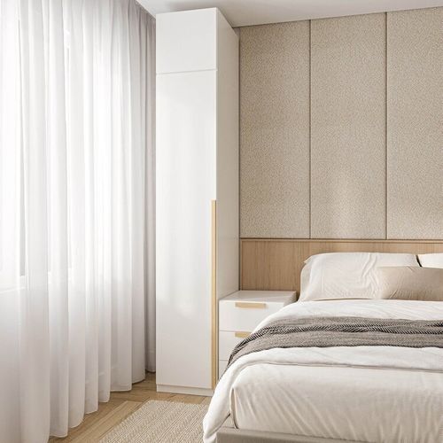 Guarda-roupa Modulado 2 Peças 2 Portas Jade CabeCasa MadeiraOriginals Branco Fosco