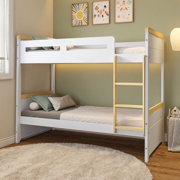 Beliche com Led Lateral Petit Casatema Branco/Mel