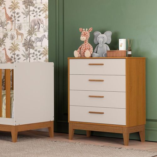 Cômoda Gaveteira para Quarto de Bebê Flip Areia Fosco / Savana