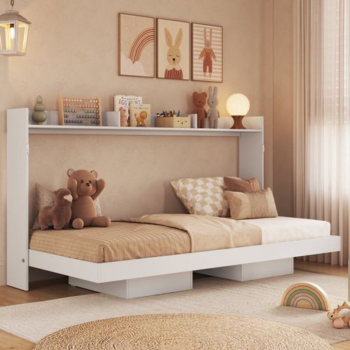 Cama Infantil Juvenil Solteriro Articulável Horizontal 80 Hanover Branco