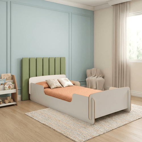 Cama Infantil Montessoriana Conforto 100% MDF Branco Branco