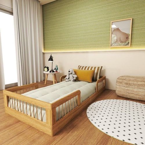 Cama Infantil Montessoriana Solteiro Duna Zoe Carvalho Mel Carvalho Mel