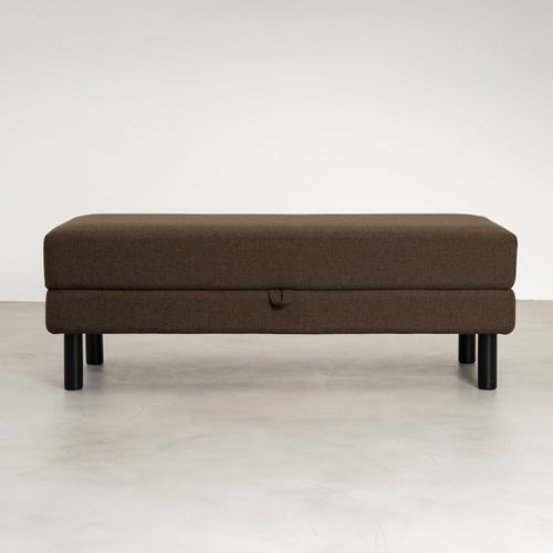 Puff Baú Antúrio 120cm CabeCasa MadeiraOriginals Marrom