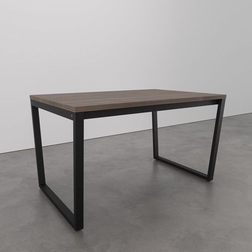 Mesa de Jantar 135x90cm Estilo Industrial Concept CabeCasa MadeiraOriginals Ameixa Negra/Preto
