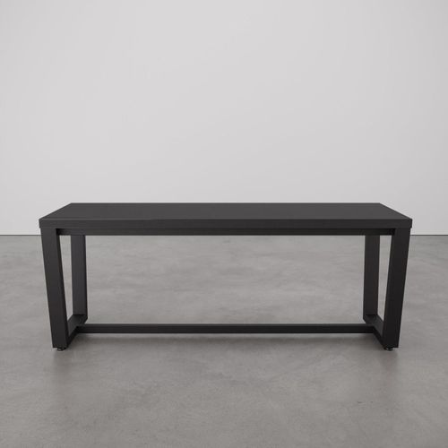 Banco 2 Lugares 120cm Estilo Industrial Concept CabeCasa MadeiraOriginals Preto Trama/Preto