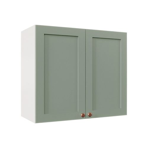 Armário Aéreo 2 Portas 80cm Arizona CabeCasa MadeiraOriginals Branco/Menta