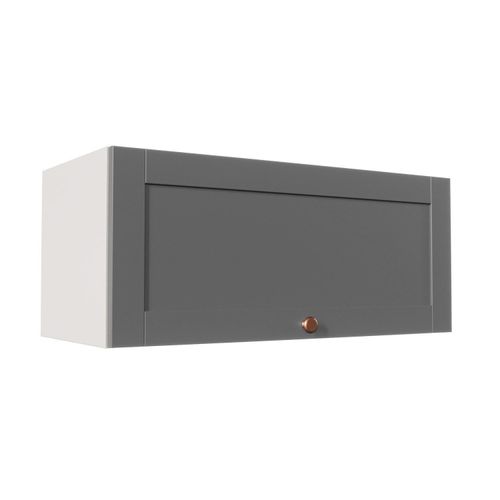 Armário Aéreo Porta Basculante 80cm Arizona CabeCasa MadeiraOriginals Cinza