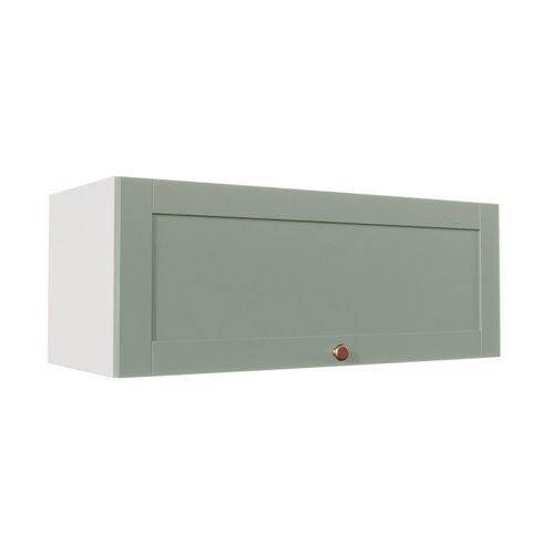 Armário Aéreo Porta Basculante 90cm Arizona CabeCasa MadeiraOriginals Branco/Menta