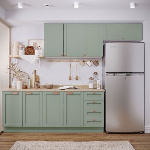 Cozinha Modulada 4 Peças Arizona CabeCasa MadeiraOriginals Branco/Menta