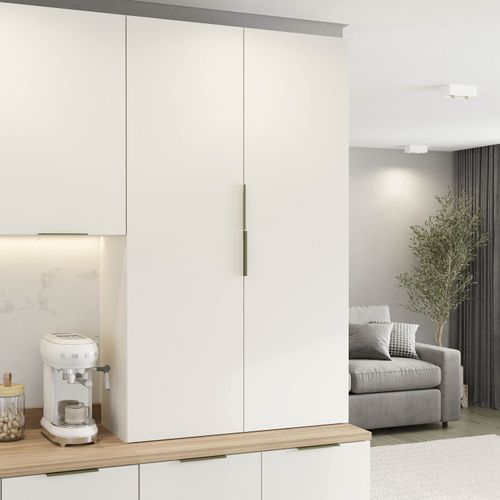 Armário Aéreo 2 Portas Ipanema CabeCasa MadeiraOriginals Branco/Branco