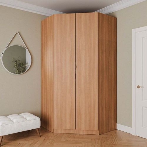 Guarda Roupa de Canto Closet Modular com 6 Prateleiras Hera CabeCasa MadeiraOriginals Louro