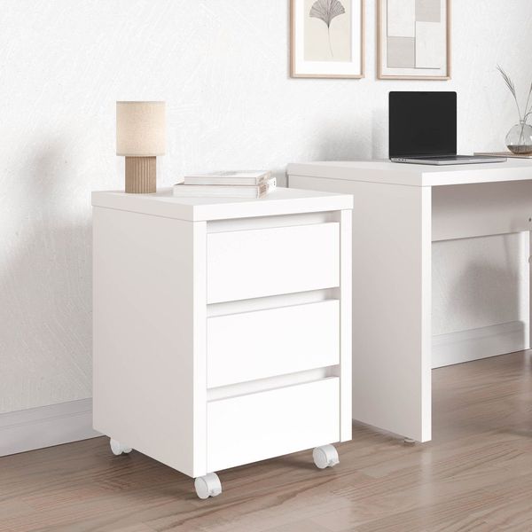 Gaveteiro Modular com Rodizio Ficus CabeCasa MadeiraOriginals Branco