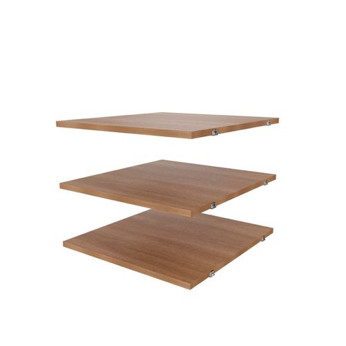 Kit 3 Prateleiras 42cm Hera CabeCasa MadeiraOriginals Louro
