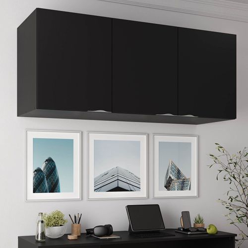 Módulo Ponte para Guarda Roupa 3 Portas Hera Cabecasa Madeiramadeira Preto