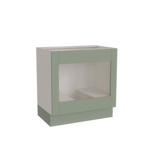 Balcão para Forno de Embutir 80cm sem Tampo Arizona CabeCasa MadeiraOriginals Branco e Menta