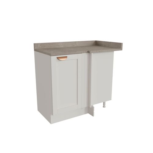 Balcão de Canto Reto 1 Porta Arizona Cabecasa Madeiraoriginals Branco
